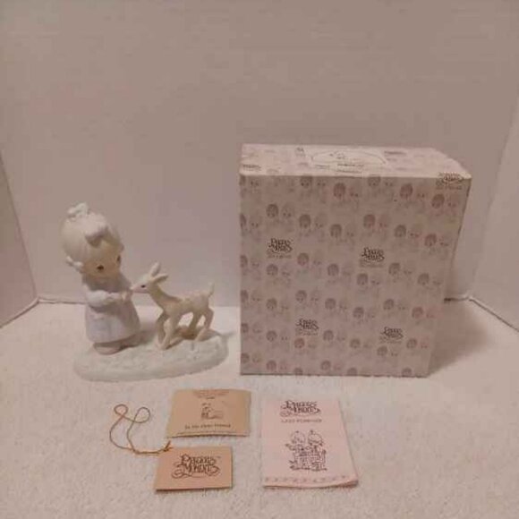 Precious Moments To My Deer Friend 1986 Figurine ENESCO #100048 With Tags & Box - Picture 8 of 14